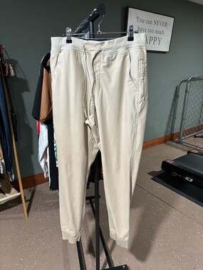 Birddogs Khaki Jogger Pants with Zipper Pockets